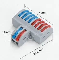 Quick terminal blocks-SPL-82 two in and eight out