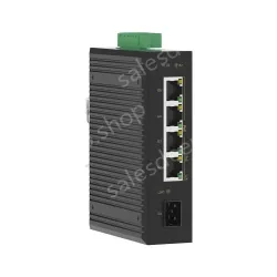 1 Port Gigabit SFP + 4 Ports Gigabit PoE RJ45 Din-Rail Unmanaged Industrial PoE Switch