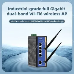 5 Ports Gigabit RJ45 Din-Rail Dual Band Wi-Fi6 Wireless Router