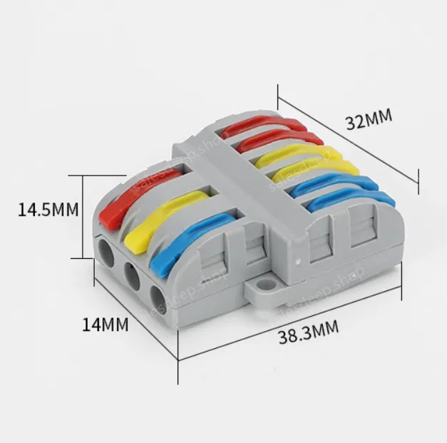 Quick terminal blocks-SPL-63 three in and six out