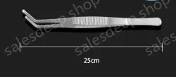 Stainless steel tweezers Curved round head (thick) 25cm
