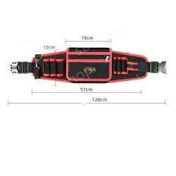 Red upgraded tool belt bag medium bag + mineral water hook
