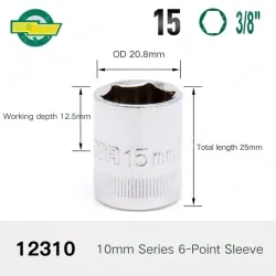 CALC-15mm-10mm series 3/8-12310